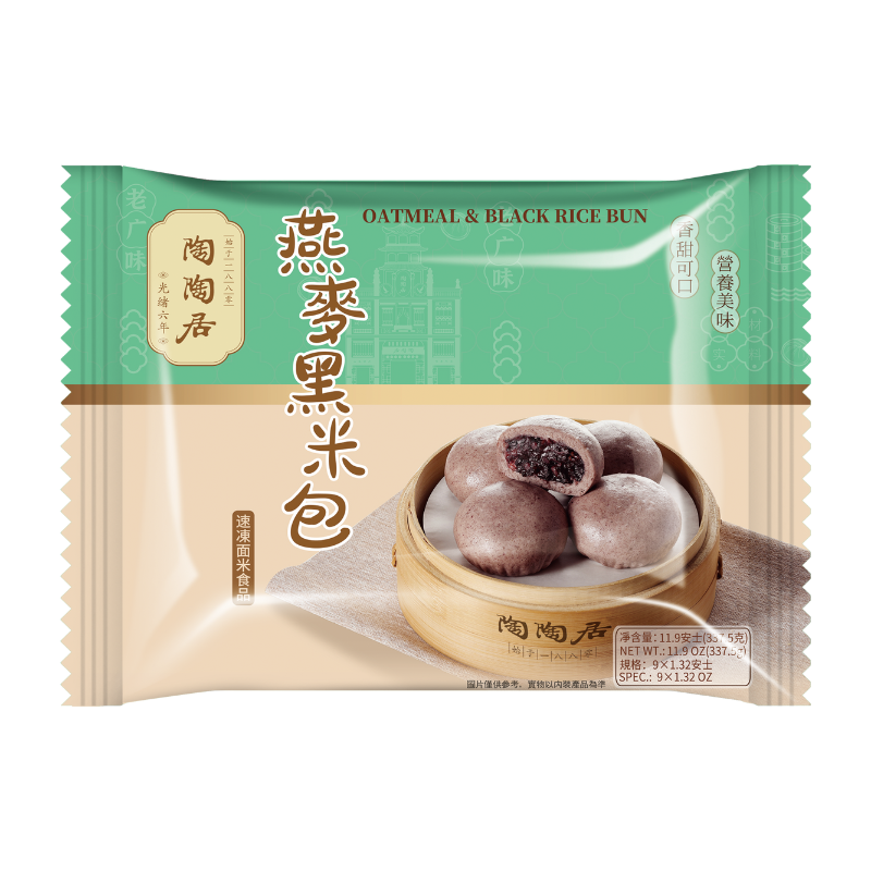 Oatmeal Black Rice Bun